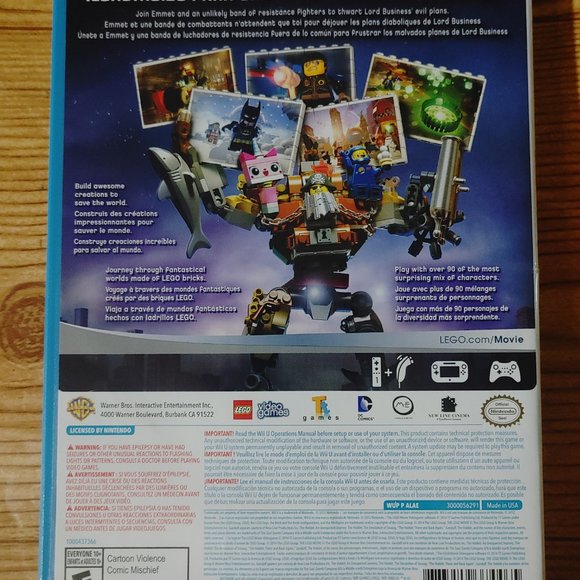 The Lego Movie Videogame WiiU game (CIB) - Picture 5 of 5
